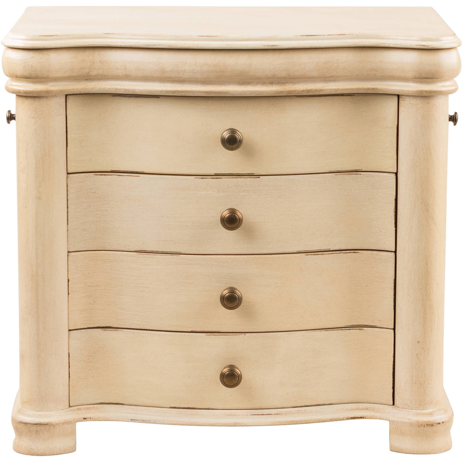 Hives and Honey Austyn Wood Jewelry Chest for Women White