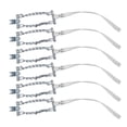 thumbnail image 1 of 6PCS Emergency Snow Chain Anti Slip Car Steel Wheel Tire Chain for Ice Muddy Sand Road, 1 of 7