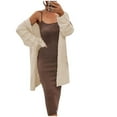 thumbnail image 2 of Fesfesfes Women Cardigan Women Long Sleeve T-Shirt Fall Sweater Cardigan Solid Blouse Tops Sale on Clearance, 2 of 8