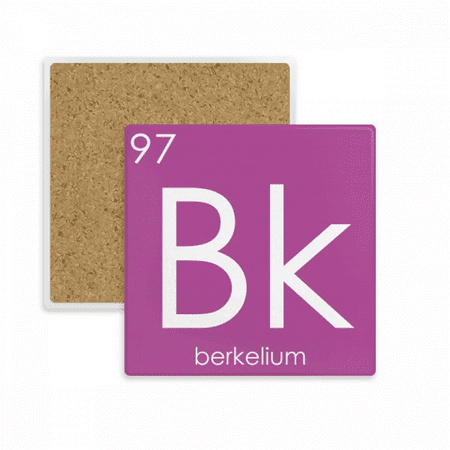 

Chestry Elements Period Table Actinide Berkelium Bk Coaster Cup Mat Mug Subplate Holder Insulation Stone
