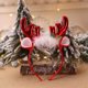 thumbnail image 3 of 2 uds decoraciones navideñas terciopelo asta campana cabeza hebilla diadema accesorios para el cabello vestido de fiesta para niños, 3 of 3