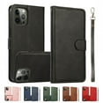 thumbnail image 4 of Phone Case With Card Holder Flip Book PU Leather Protective Cover Shockproof Shell Phone Cover Compatible For IPhone 15 black iPhone15plus, 4 of 5
