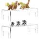 thumbnail image 3 of Gwong Decoración hogareña 2 unids / set Mostrando soportes resistente conveniente para almacenar bastidores de juguetes ecológicos de acrílico de 3 mm para dormitorio Gwong 21064269, 3 of 6