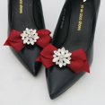 thumbnail image 6 of 2pcs Accessories Wedding Bride Shoe Clip Shoe Decorations Bowknot Shoes Buckle Removable Charm Buckle BLACK, 6 of 7