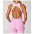 thumbnail image 2 of Monos for mujer, barra lateral, espalda cruzada, tanque de una pieza, deportes, espalda calada, mono de Yoga, traje de Yoga, levantamiento de cadera, 2 of 7