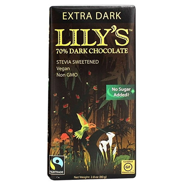 Lily's Extra Dark Chocolate Bar 70 Cocoa 2.8 oz.