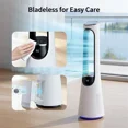 thumbnail image 4 of Bladeless Tower Fan for Bedroom, 33" Standing Fan 120° Oscillating with Remote, 4 Modes, 20 Speeds for Home, Office, 4 of 7