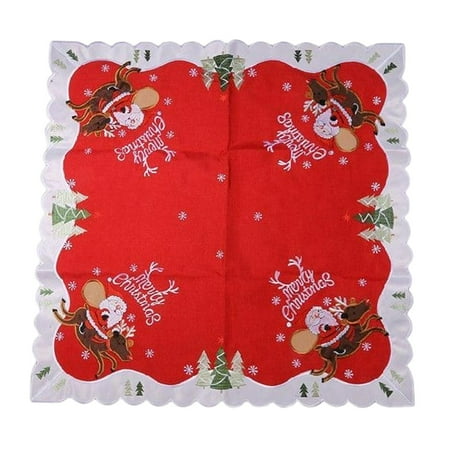 

Christmas Holiday Dining Tablecloth Home Decor Polyester Red Table Cloth for Barbecues Parties New Year Party Outdoor Restaurants Farmhouse