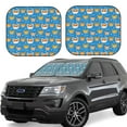 thumbnail image 2 of Picia Corgi Dog Face 2 Piece Car Windshield Sun Shade Foldable | Foldable Sun Shield for Front Window Blocks UV Rays and Keeps Your Vehicle Cool-Large, 2 of 7