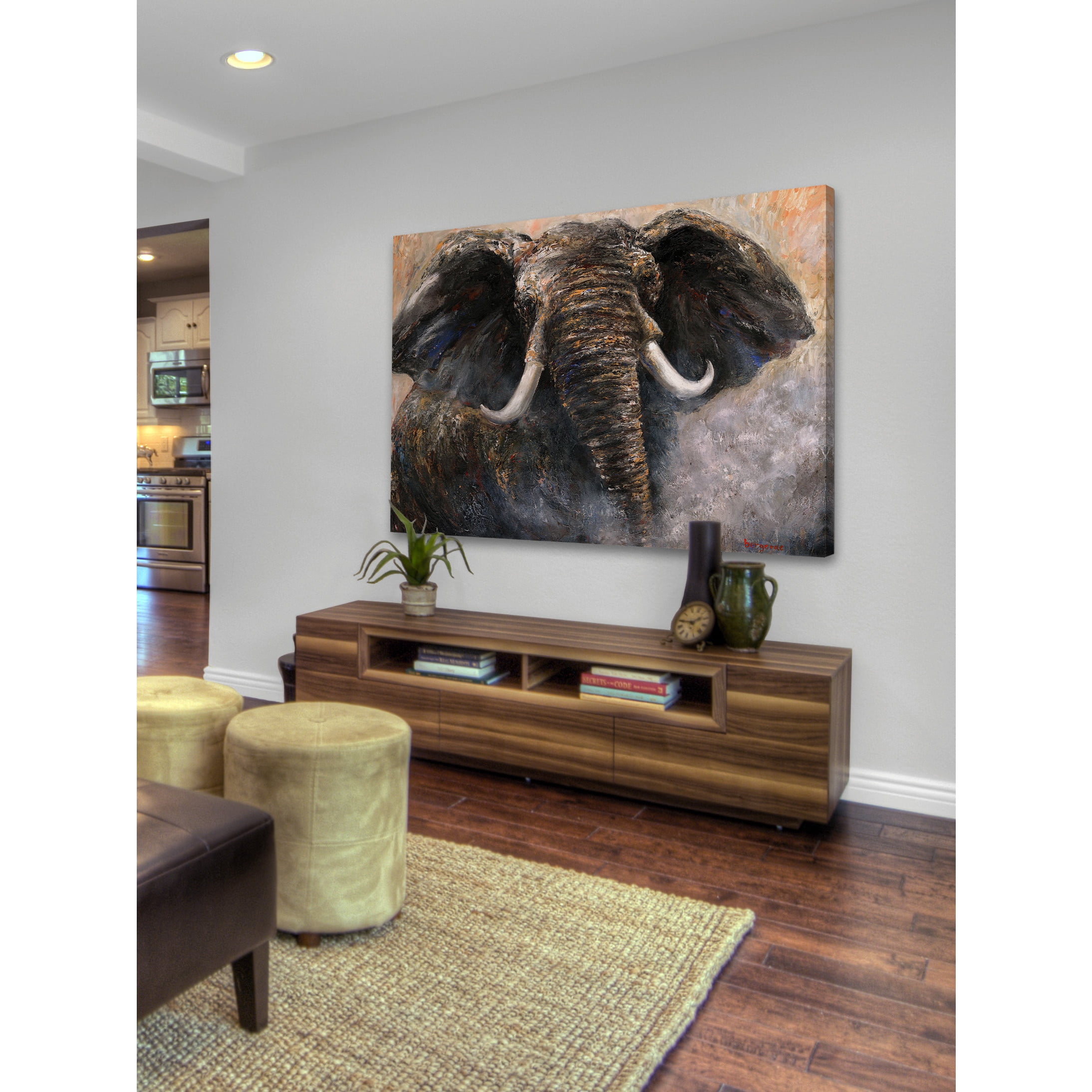 Marmont Hill "Intensity 2" by Bergerac Painting Print on Wrapped Canvas