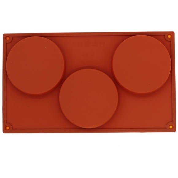 Obuy Molde Redondo Grande De Silicona Para Tartas, Tartas, Natillas Y Posavasos De Resina, 3 Cavidades