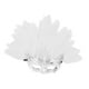 thumbnail image 3 of Máscara de plumas artificiales de media cara, accesorio de moda para fiesta de disfraces de cosplay Plata, 3 of 8