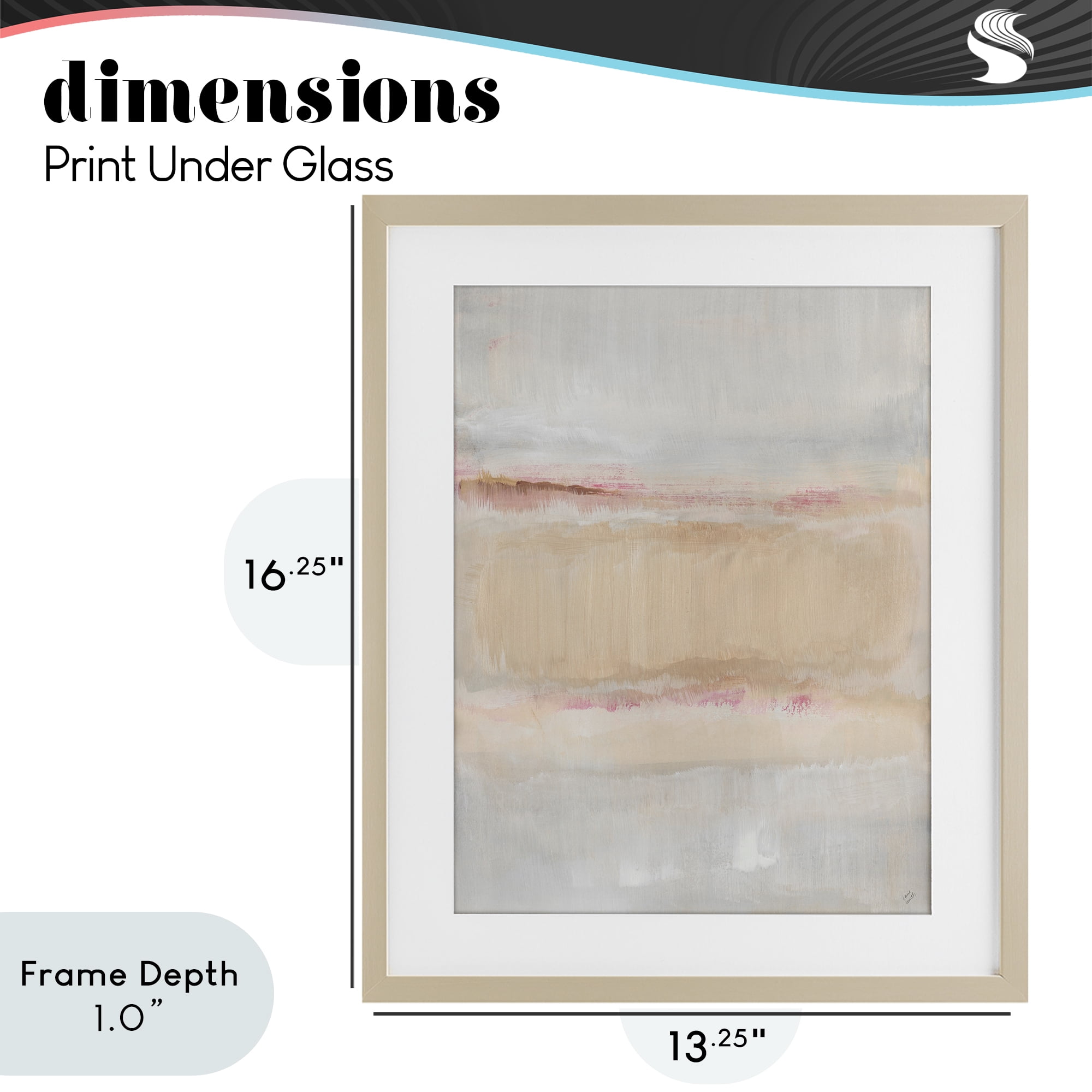 Stupell Industries Restful Misty Landscape Birch Framed Print Under Glass, design by Lanie Loreth