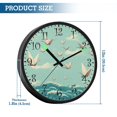 thumbnail image 3 of Voice Activated Clock with Glow Light 12 Inch Large Silent Wall Clock Battery Operated for Home Decor Paper Cranes Pattern, 3 of 8