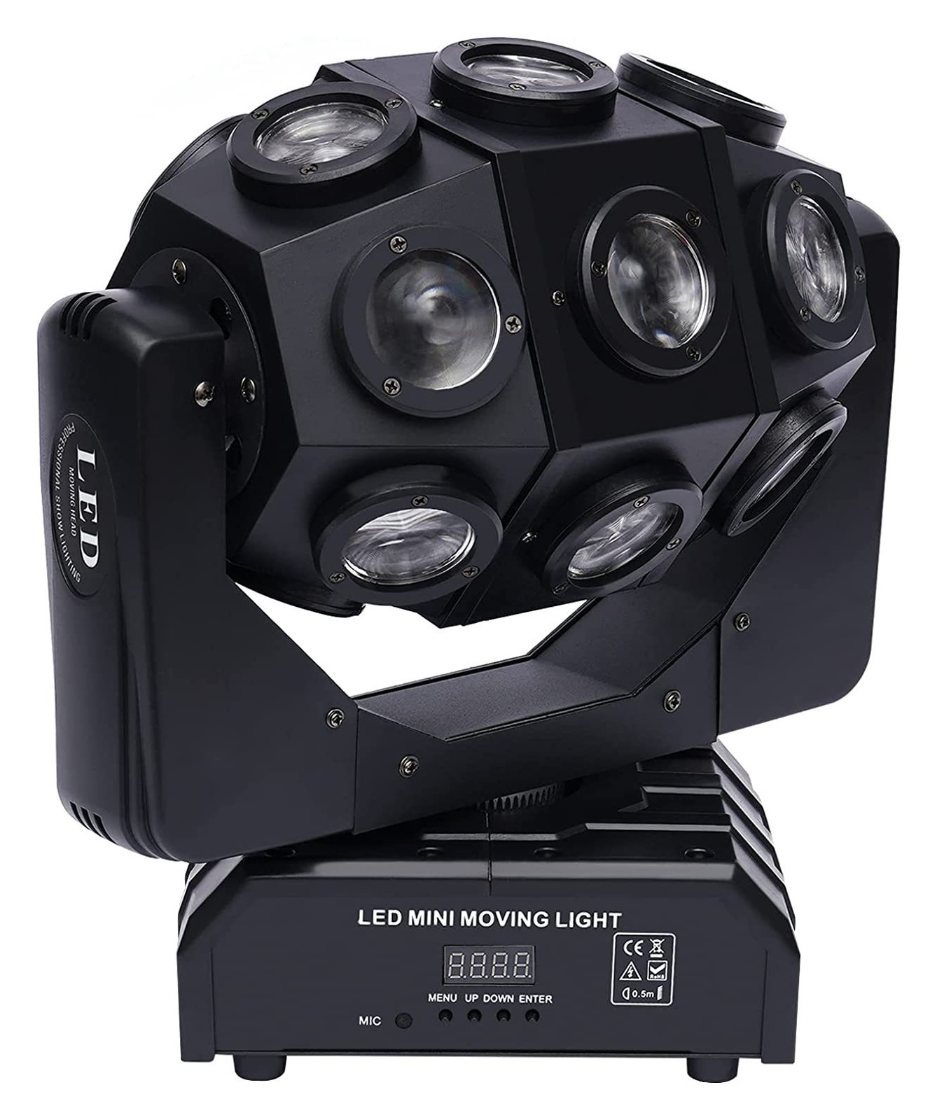 LED Bee Eye Moving Head Light 18X12W RGBW 4in1 Professional Stage Light Whirlwind Par DJ Beam Wash Effect Light Birthday Dance