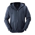 thumbnail image 1 of Sudadera Fruit of the Loom Talla EG con Cierre Gris Oscuro, 1 of 4