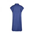 thumbnail image 3 of TIMIFIS Robe d'Été pour Femme Mode à Manches Courtes Ajustée Couleur Unie Imitation Denim Robes pour de Nombreuses Occasions pour le Magasinage, le Travail, les Loisirs et le Divertissement, 3 of 6