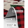thumbnail image 3 of Merry Christmas Area Rug for Bedroom 4x6 Ft Cute Snowman with Xmas Tree Super Soft fuzzy Throw Rug Non-Slip Fluffy Plush Indoor Floor Carpet for Living Room Nursery Home Decor, 3 of 8