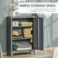 thumbnail image 4 of HOMCOM Industrial Steel Storage Cabinet Storage Organizer Gray, 4 of 10