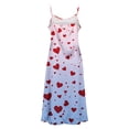 thumbnail image 5 of Censtreet Womens Sleeveless Nightgown Summer Full Slip Nightshirt Print Nightwear Full Length Loungewear Soft Nightdress, 5 of 8