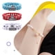thumbnail image 4 of Qarigey de piedra minimalista Idea de regalo para un look moderno Pulseras de piedra natural de cuentas versátil Ropa, zapatos y accesorios Miscelánea pavo real blanco negro, 4 of 6