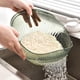 thumbnail image 5 of Cesta Escurridora Multifuncional, Colador De Cocina De PET, Recipiente Transparente Para Lavar Arroz, Colador De Frutas Y Verduras, Malla De Drenaje Eficiente, Asa Ergonómica, 5 of 9