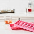 thumbnail image 2 of Hutzler 24 Ice Ball Tray, 1-inch Round Ice Sphere Mold with Lid, Pink, 2 of 5
