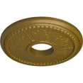 thumbnail image 3 of Ekena Millwork 13 7/8"OD x 3 3/4"ID x 1 1/4"P Tirana Ceiling Medallion (Fits Canopies up to 4 3/4"), Hand-Painted Gold, 3 of 6