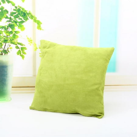 Lv Life Solid Color Cotton Canvas Cushion Cover Home Decor Throw Lv Life Solid Color Cotton Canvas Cushion Cover Home Decor Throw Pillow Case Lounge Yellowish Green Sofa