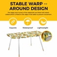 thumbnail image 4 of Orange Lemons Table Cloths for 8 Foot Rectangle Tables, Summer Botanical Farmhouse Vintage Art Patio Waterproof Elastic Fitted Tablecloths, Washable Rectangular Table Cover for Camping, 4 of 8