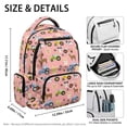 thumbnail image 6 of HUIACONG Pink Farm Animal Tractor School Backpack for Kids Ages 5-16 Multi Pocket Water Resistant Bookbag Adjustable Padded Straps Lightweight Sturdy Daypack for School Travel, 6 of 7