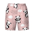thumbnail image 4 of Lsque Mens Swim Trunks Panda Pattern - Bathing Suit Compression Liner - Beach Swim Shorts Swimwear - (S-3XL) - Stretch Quick Dry -Small, 4 of 9