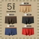 thumbnail image 4 of Calzoncillos Boxer de algodón antibacterianos para hombre, calzoncillos con estampado de algodón puro, ropa interior de pie plano a la moda, pantalones cómodos para el hogar, 4 of 5