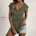 thumbnail image 1 of TINZ T-Shirts à Col Rond Uni pour Femmes, Demi-Fermeture à Glissière, Vêtements de Sport, Manches Longues, Tee-Shirts Oversize pour Femmes, 1 of 8