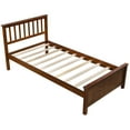 thumbnail image 5 of Solid Wood Twin Size Bed Wood Platform Bed with Headboard, Footboard and Wood Slat Support No Box Spring Needed, 5 of 7