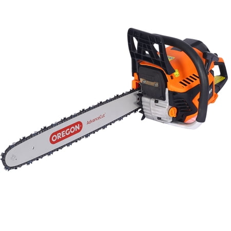 20 Inch 52cc Gas Chainsaw 2.6HP EPA Compliant with Oregon Bar Chain for Wood Cutting Tree Felling Firewood