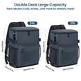 thumbnail image 2 of Cooler Backpack 33/40 Cans Coolers Insulated Leak Proof for Men & Women, Waterproof Soft Sided Lunch Camping Beach Travel Ice Chest Bag Hiking Picnic Backpack, 2 of 5