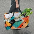 thumbnail image 7 of Geometric Cube Reusable Large Capacity Foldable Grocery Bags and Shopping Baskets made with Oxford Cloth, 7 of 7