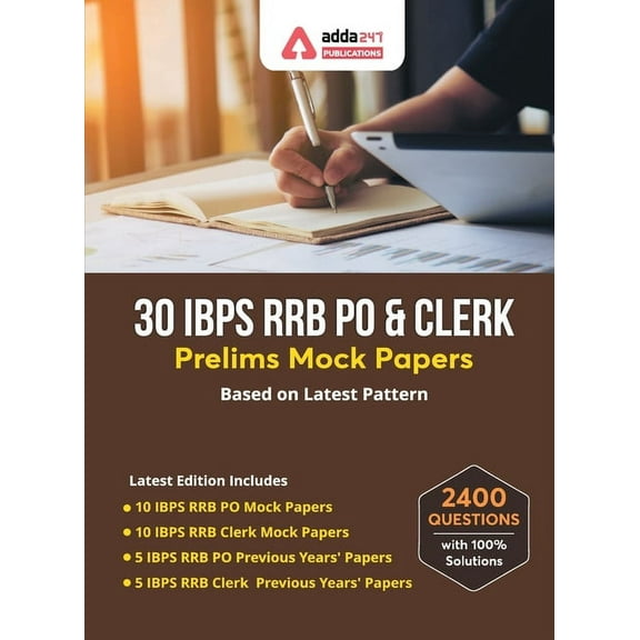 30 IBPS RRB PO & Clerk Prelims Mock Papers Practice Book English Medium, (Paperback)
