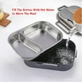 thumbnail image 4 of Ggdda Liquidation Boîte à Lunch en Acier Inoxydable 304 Étanche Contenants de Rangement pour Aliments pour Adultes Hommes Femmes Boîte Isolée Compartimentée Boîte à Lunch Scellée à la Chaleur pour Étudiants Vaisselle Pratique, 4 of 7
