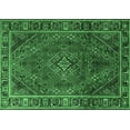 thumbnail image 1 of Ahgly Company Indoor Rectangle Persian Emerald Green Traditional Area Rugs, 5' x 7', 1 of 4