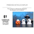 thumbnail image 3 of CVLNCYCLING Clearance Halloween Decoration Indoor,Halloween Bedroom Decor,Cute Pumpkin Ghost Resin Miniature Witch Figurines Decorate for Halloween Home Indoor Outdoor Bar Decoration, 3 of 9