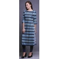 thumbnail image 4 of Bimba Printed Straight Kurtis For Women 3/4 Sleeve Kurta Summer Tunic Dress, 4 of 6