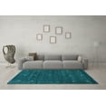 thumbnail image 3 of Ahgly Company Indoor Square Abstract Light Blue Contemporary Area Rugs, 7' Square, 3 of 4