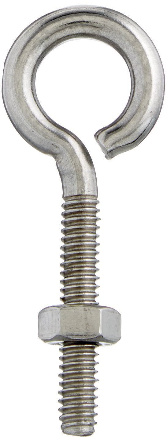 x 2-1/2 In National 1/4 In Stainless Steel Eye Bolt N221580  Pack of 10 