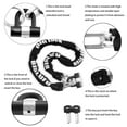 thumbnail image 5 of BIGLUFU Heavy Duty Security Chains 4 Keys U Lock, Black (Chain Lock), 5 of 8