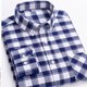 thumbnail image 3 of Blusa y camisa de manga larga con cuello vuelto para hombre, estampada, informal, formal, con solapa, de poliéster, 3 of 3