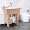 thumbnail image 5 of Spacious Utility Sink Laundry Sink Freestanding Sink Wash Station With Faucet for Laundry, Bathrooms, 5 of 20