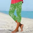 thumbnail image 2 of Lorytime St. Patrick's Day Thick Leggings for Women Patterns Green Trousers Vacation Tights Pants Running Clothes, 2 of 5
