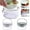 White,Green, variant on White 30oz Chilled Serving Bowl with Lid and Ice Compartment, Cold Salad Bar Container for Pasta and Dressing